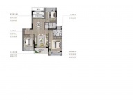 3室2厅2卫户型图