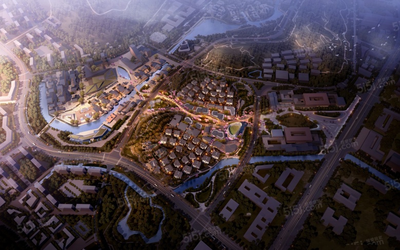 金融小镇云谷商墅效果图