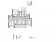 3室2厅2卫户型图