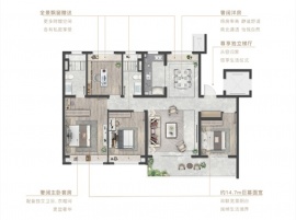 4室2厅2卫户型图