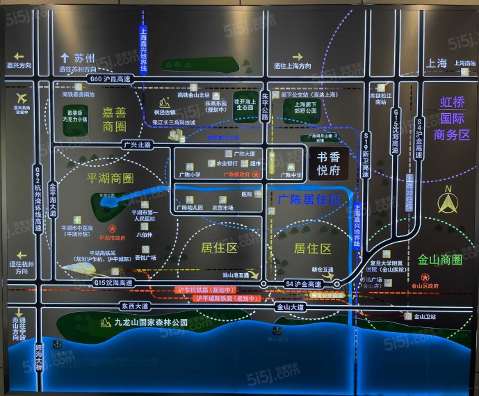 书香悦府区位图