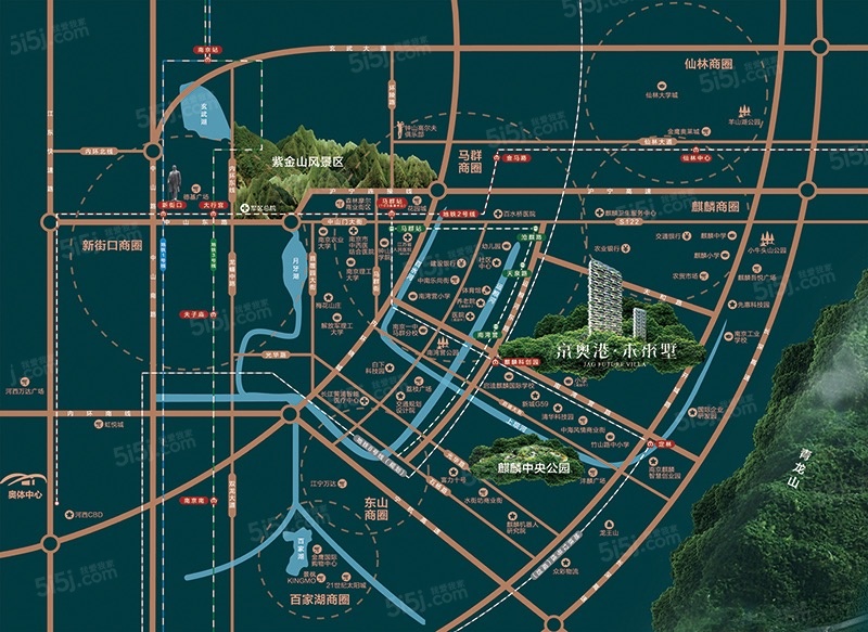 蓝光睿创新筑区位图