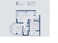 2室1厅1卫户型图