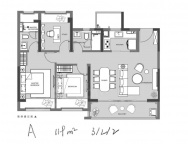 3室2厅2卫户型图
