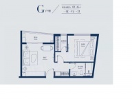 1室1厅1卫户型图