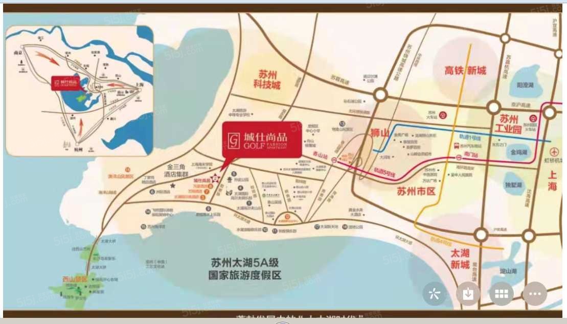 城仕高尔夫区位图