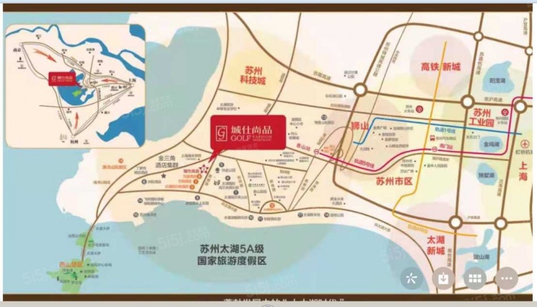 城仕高尔夫区位图