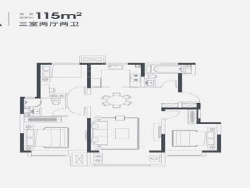 天津新鸥鹏教育城3室2厅2卫