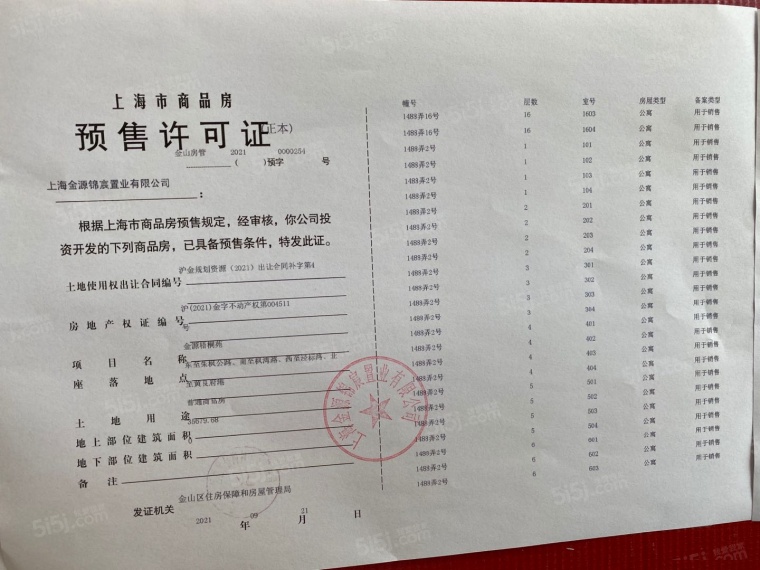 世纪金源梧桐印象预售许可证