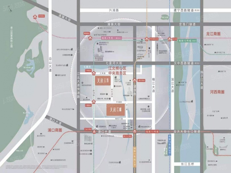 天宸江樾区位图