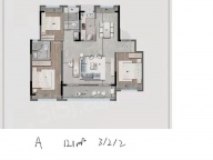 3室2厅2卫户型图