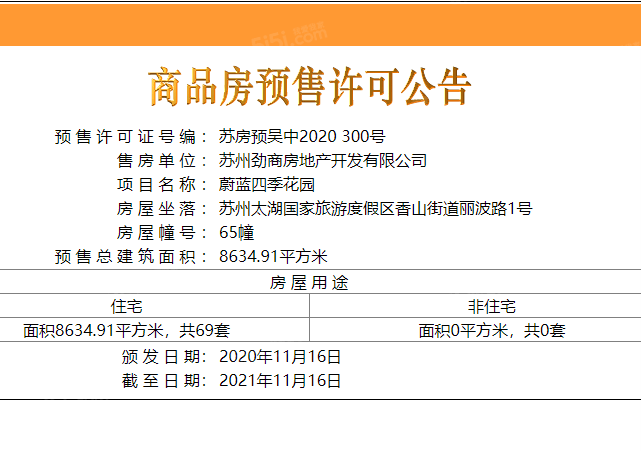 大湖世纪预售许可证