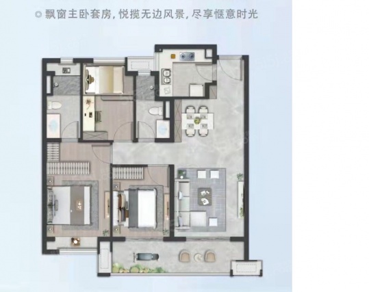 3室2厅2卫户型详情