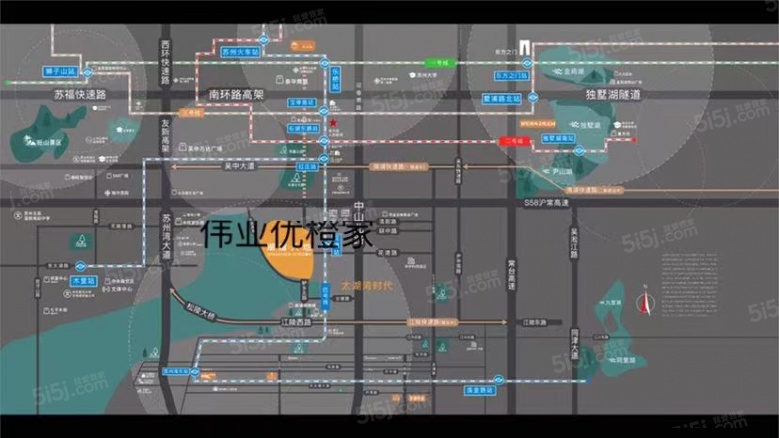 伟业优橙家区位图