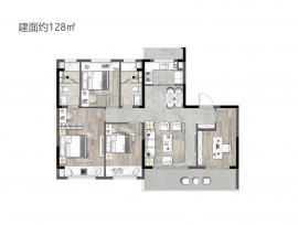 4室2厅2卫户型图