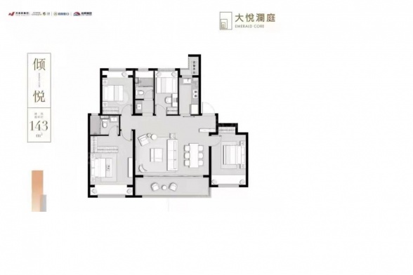 4室2厅2卫户型详情