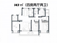4室2厅2卫户型图