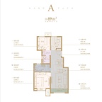 3室2厅1卫户型图