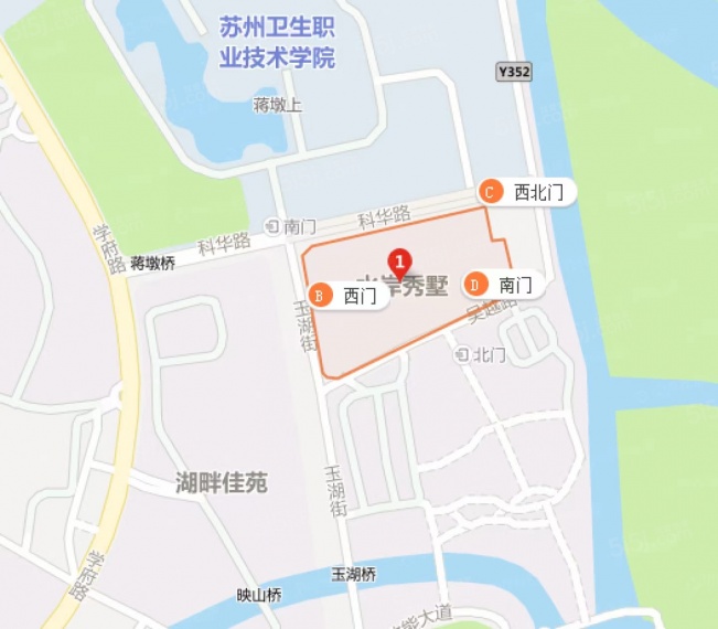 水岸秀墅区位图