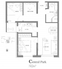 2室2厅1卫户型图