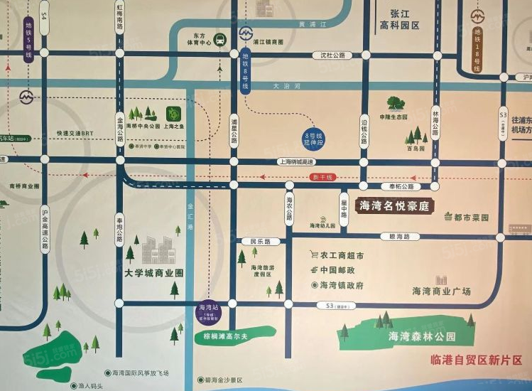 海湾名悦豪庭区位图