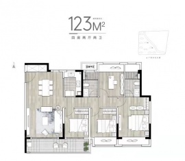 4室2厅2卫户型图