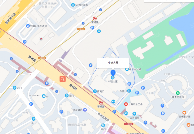 中联大厦区位图