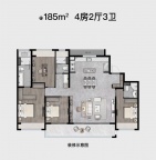 4室2厅3卫户型图