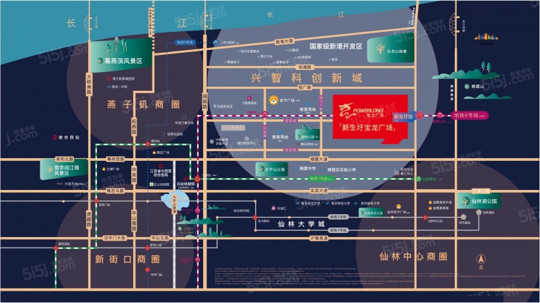 新生圩宝龙广场区位图