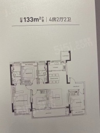4室2厅2卫户型图