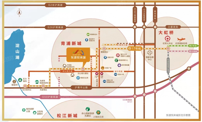 东渡悦来城区位图