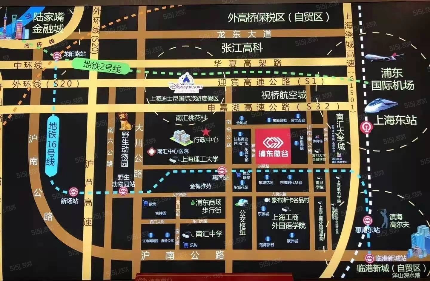 浦东微谷区位图