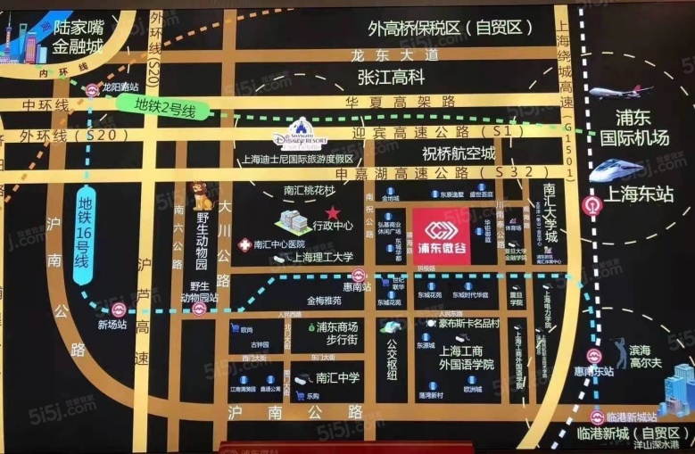 浦东微谷区位图