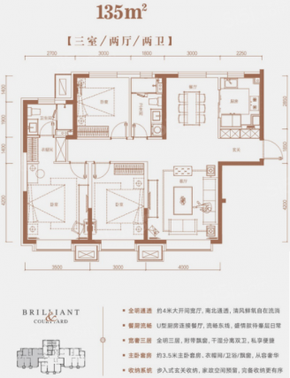3室2厅2卫户型详情