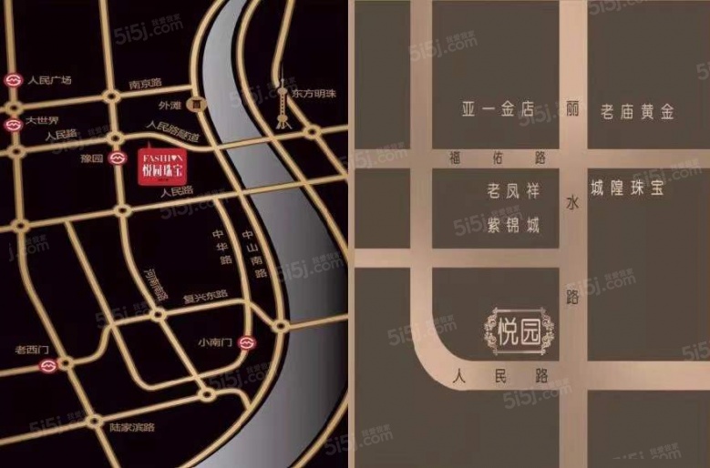 悦园商厦沙盘图