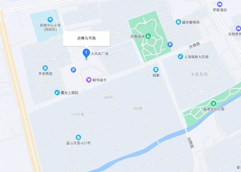 迈横九号街区位图