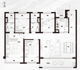 4室2厅2卫户型图