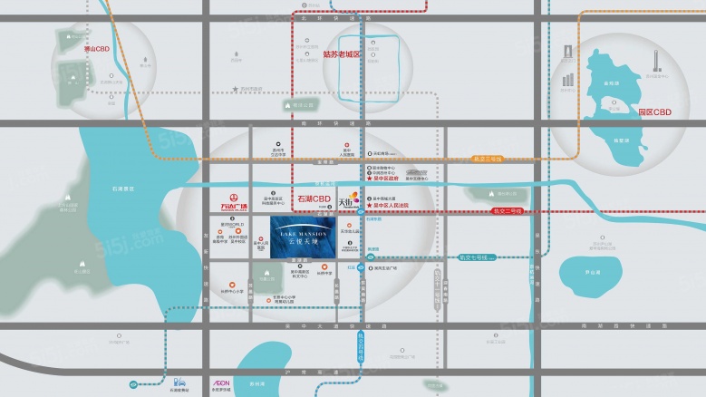 美的云悦天境区位图