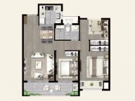 3室2厅1卫户型图