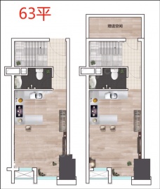 天一云端公馆2室1卫
