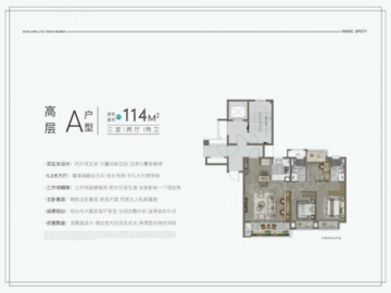 万科梅里上城3室2厅2卫