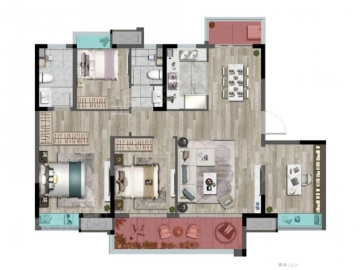 中奥滨河境4室2厅2卫