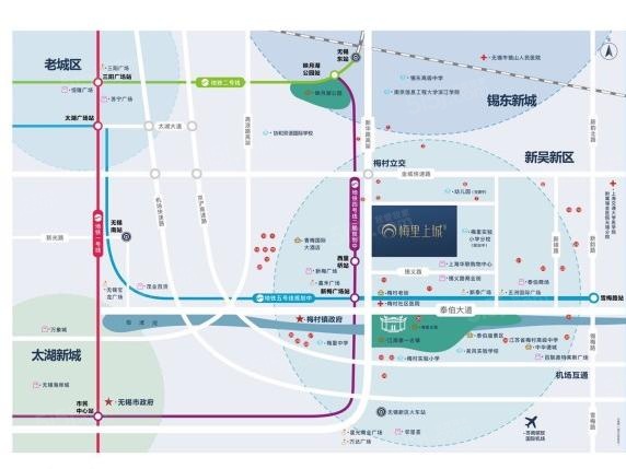 万科梅里上城区位图