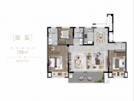 4室2厅2卫户型图