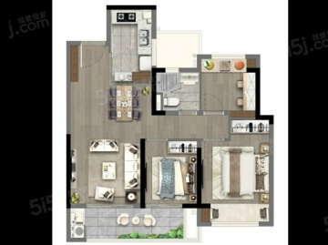 彰泰春岸雅筑3室2厅1卫