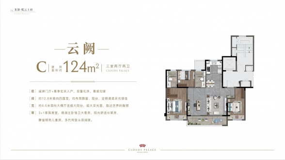 3室2厅2卫户型详情