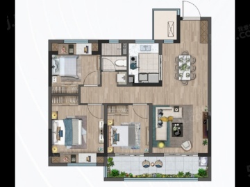 三巽亿达锡山清枫3室2厅1卫