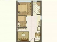 1室1厅1卫户型图