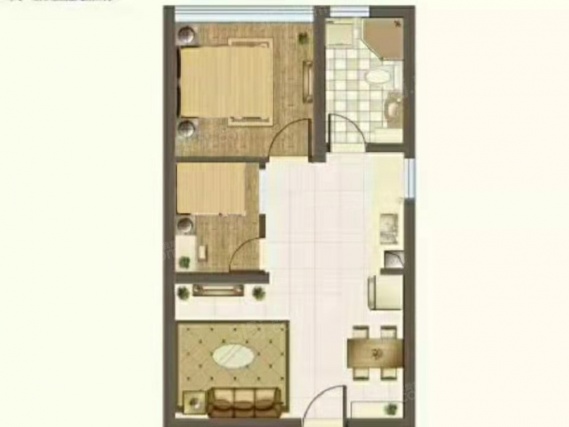 1室1厅1卫户型详情