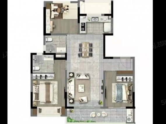 3室2厅2卫户型详情